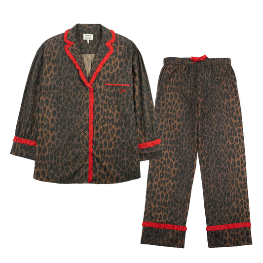 Antonia PJ Set Dark Leopard