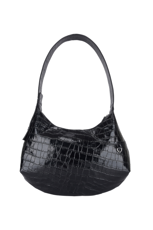 Debbie Shoulder Leather Bag Black