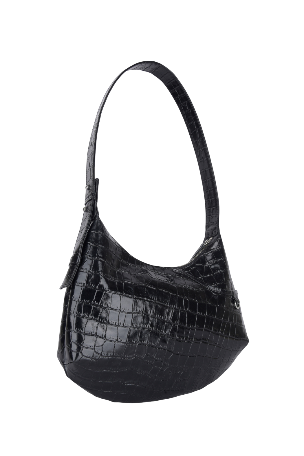 Debbie Shoulder Leather Bag Black
