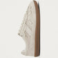 Tb.490 Crochet Cream Leather Sneakers
