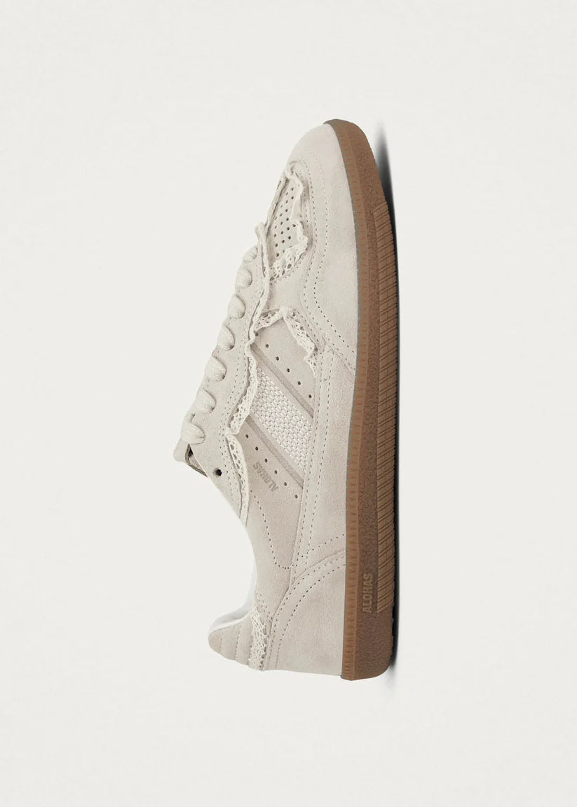 Tb.490 Crochet Cream Leather Sneakers