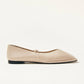 Sway Cream Leather Ballet Flats