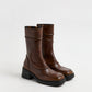 Malene Brown and Black Ankle Boots