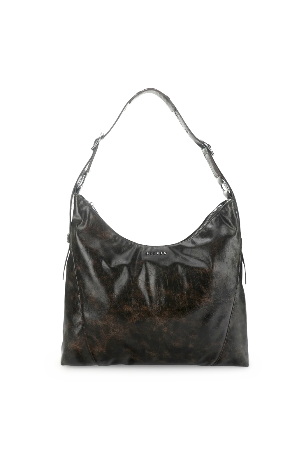 Ellie Crossbody - Brown Cracked