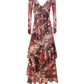 The Frill maxi dress in Painted Lace