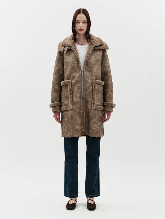 Frost Biker Coat - Oat