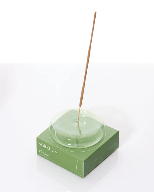 Dimple Incense Holder - Green