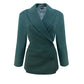 The Tied Blazer in Green
