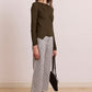 Hannie Sheer Tie Jumper Khaki