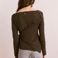 Hannie Sheer Tie Jumper Khaki
