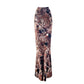 The Twisted Maxi Skirt in Bronze Lace