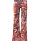 The Sequin Trousers in Red Lace