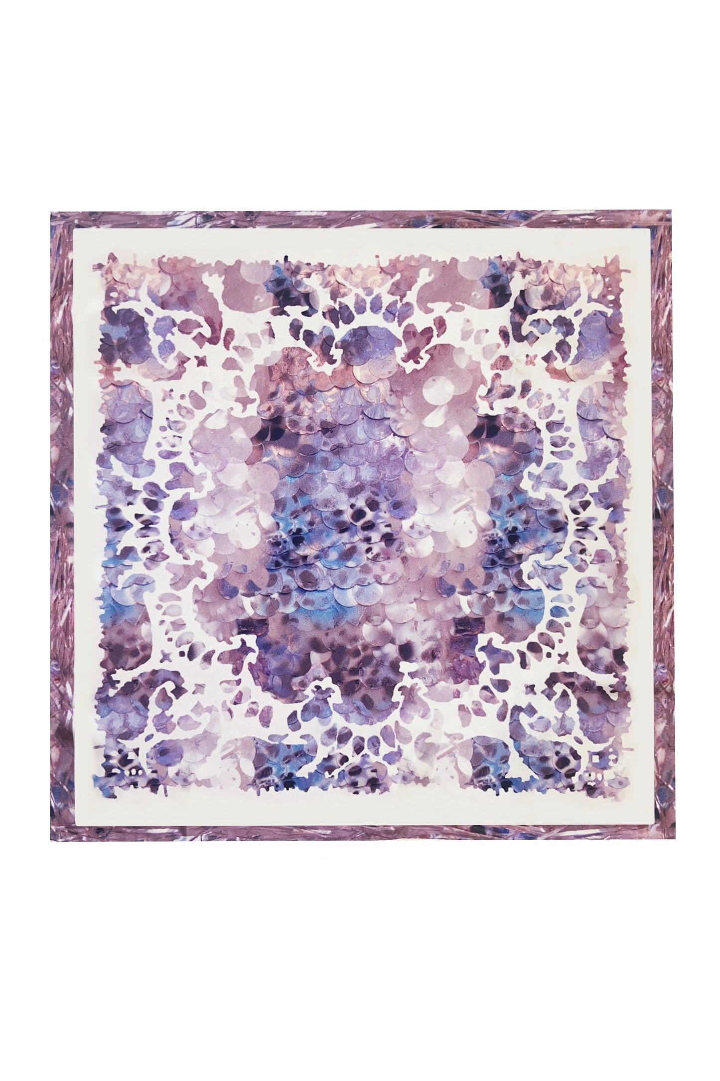 Purple Haze Silk Scarf 53 x 53 cm
