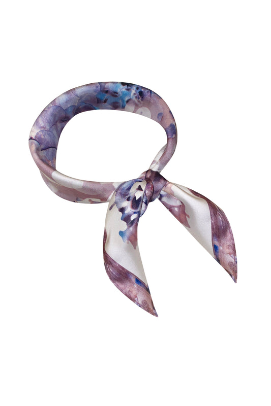 Purple Haze Silk Scarf 53 x 53 cm
