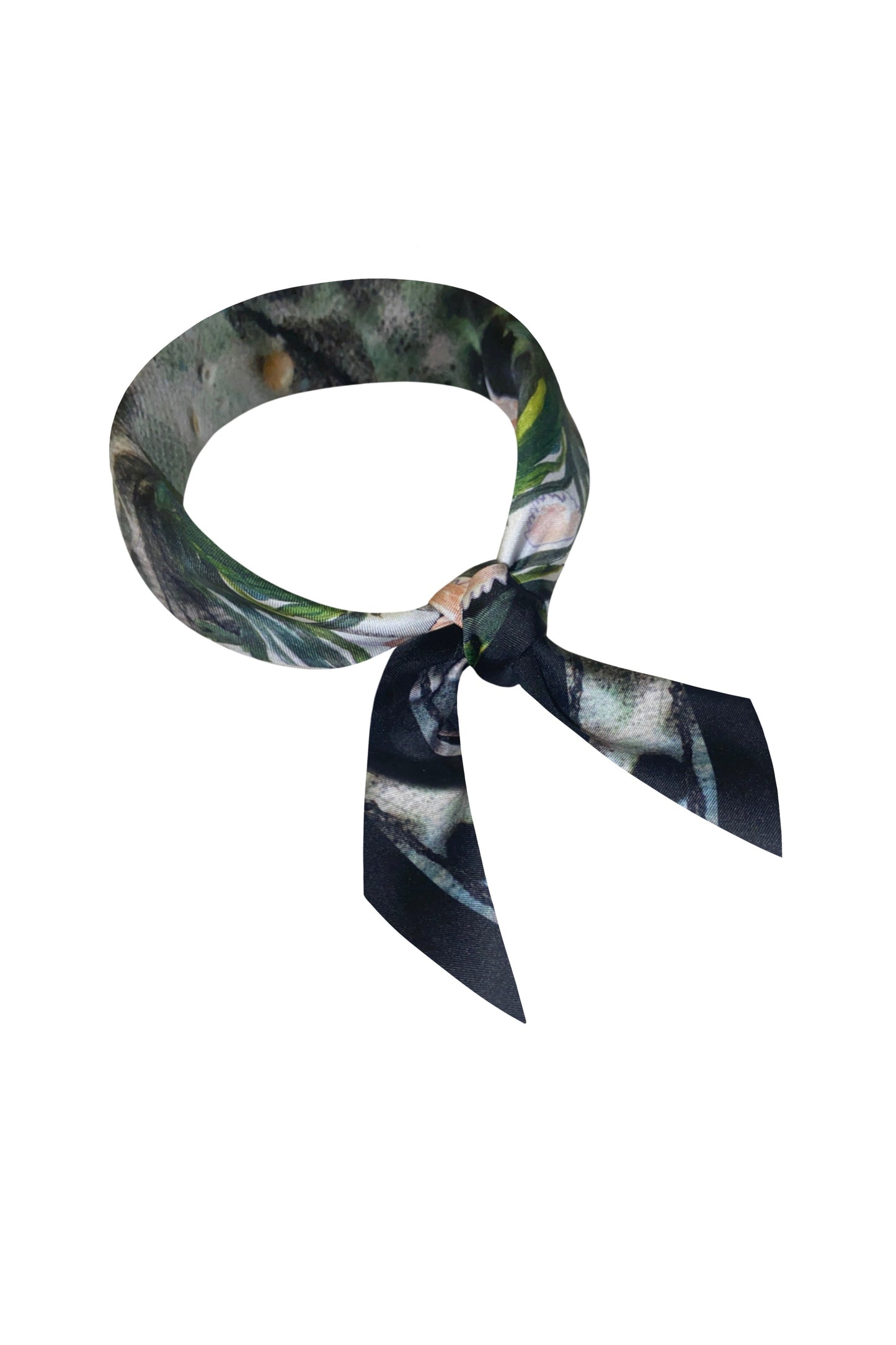 Dark Forest Silk Scarf 53 x 53 cm