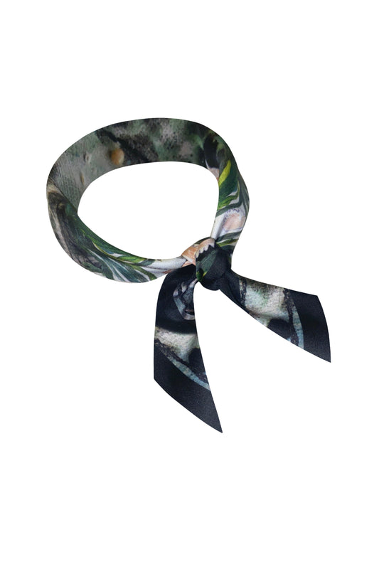 Dark Forest Silk Scarf 53 x 53 cm