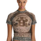 Mesh T-Shirt Print