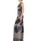 Mesh Maxi Gown Black