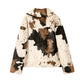 Traci Jacket - Cow Print