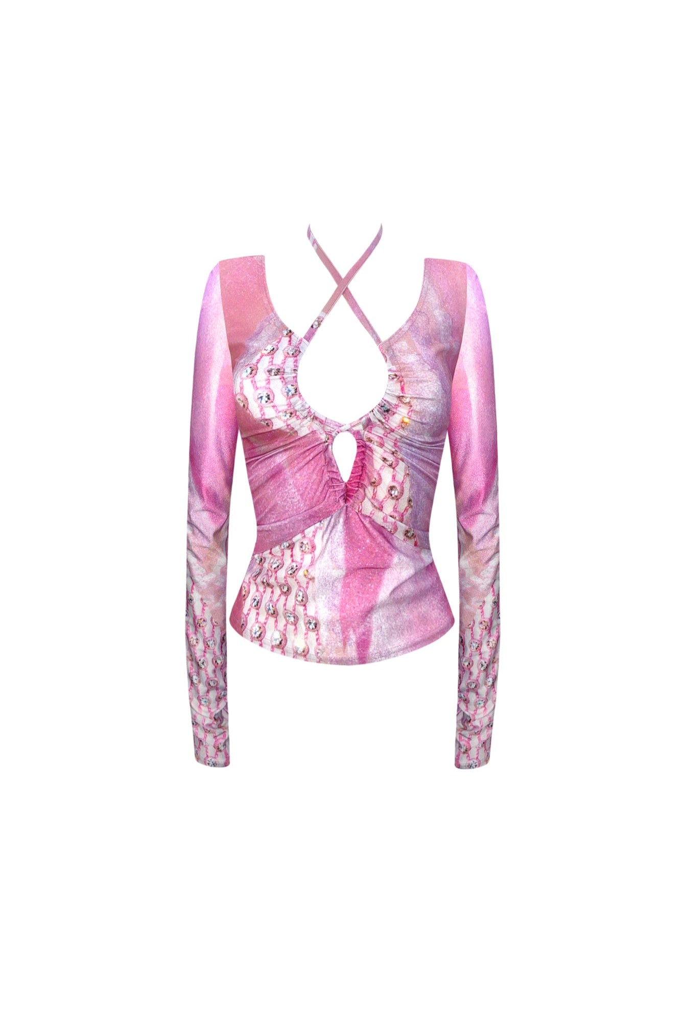 The Knot Top in Pink Flamingo