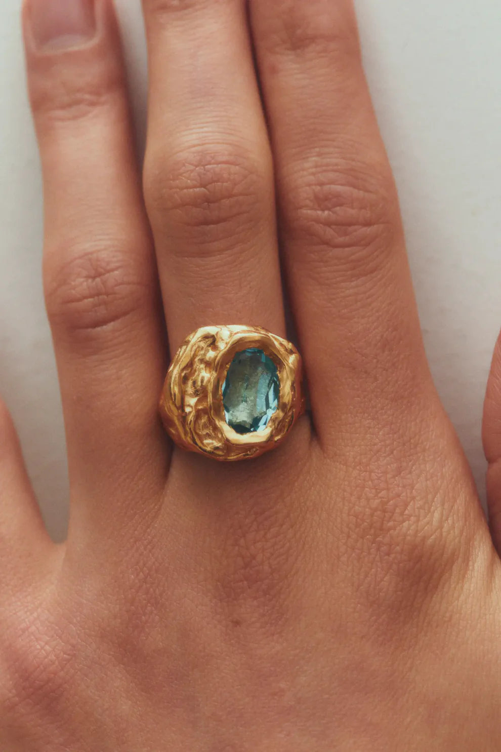 Lago Ring Gold Blue