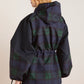 Liu Raincoat Navy Check