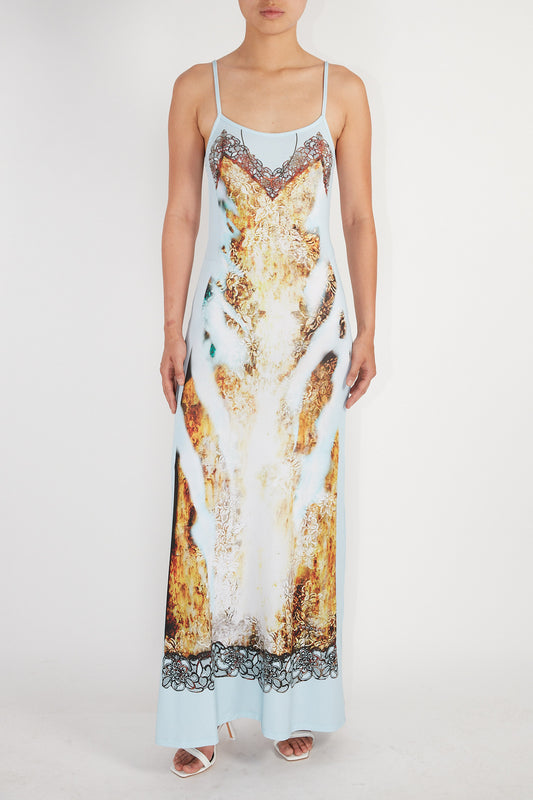 Lace Print Dress