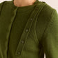 Marla Wool Cashmere Blend Cardigan - Green