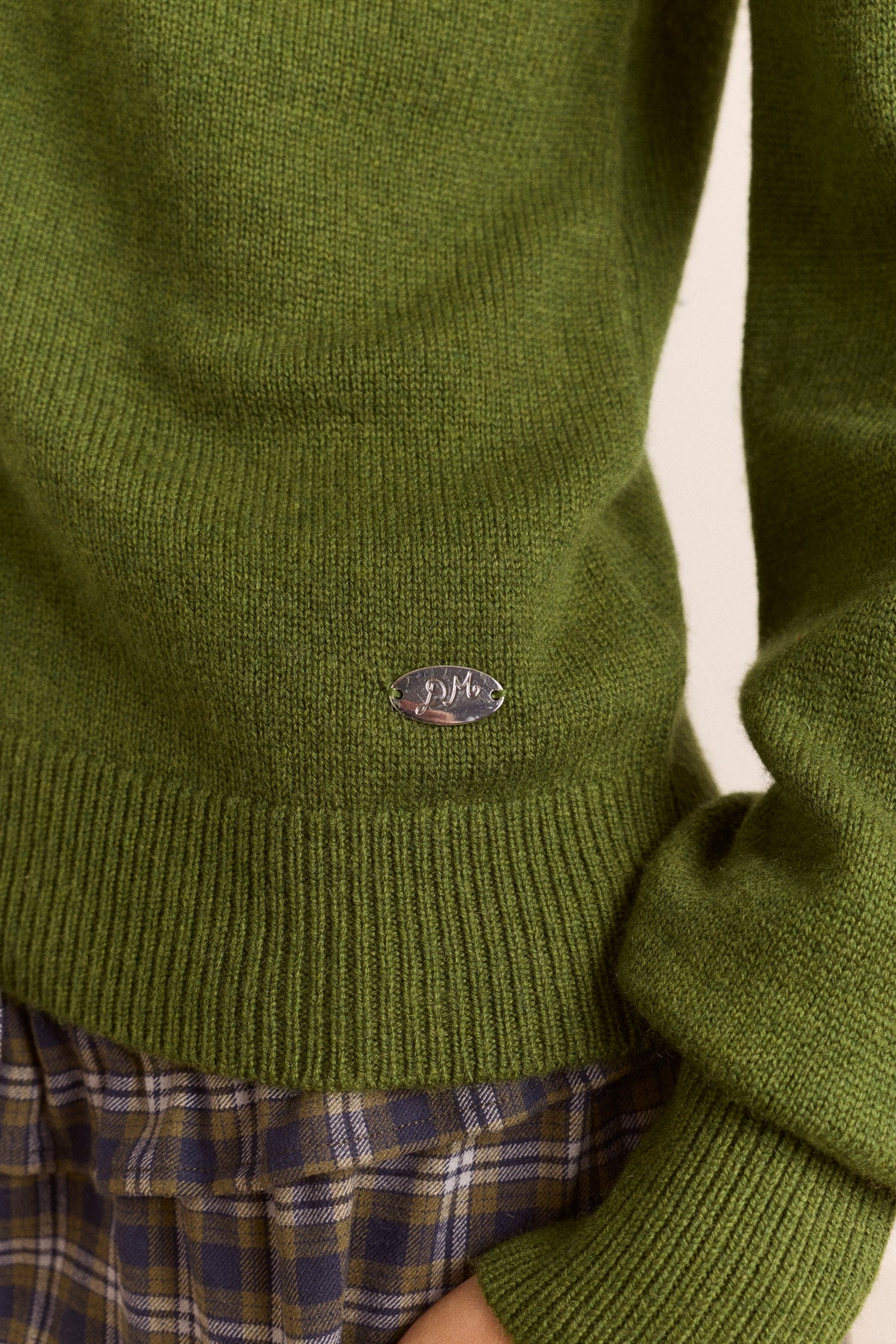 Marla Wool Cashmere Blend Cardigan - Green