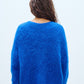 Niby Cardigan - Royal Blue Marl