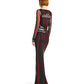 Mesh Longsleeve Maxi Dress