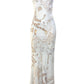 One Shoulder Maxi Dress in Pearl Lace