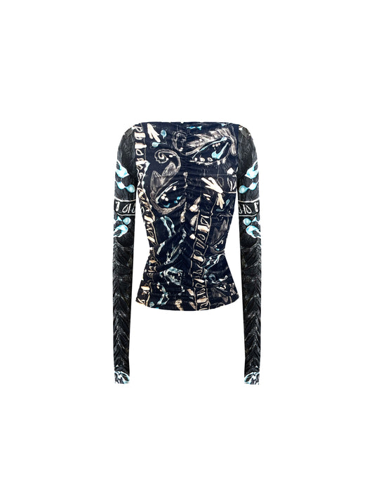Party Top in Pearl Bandana