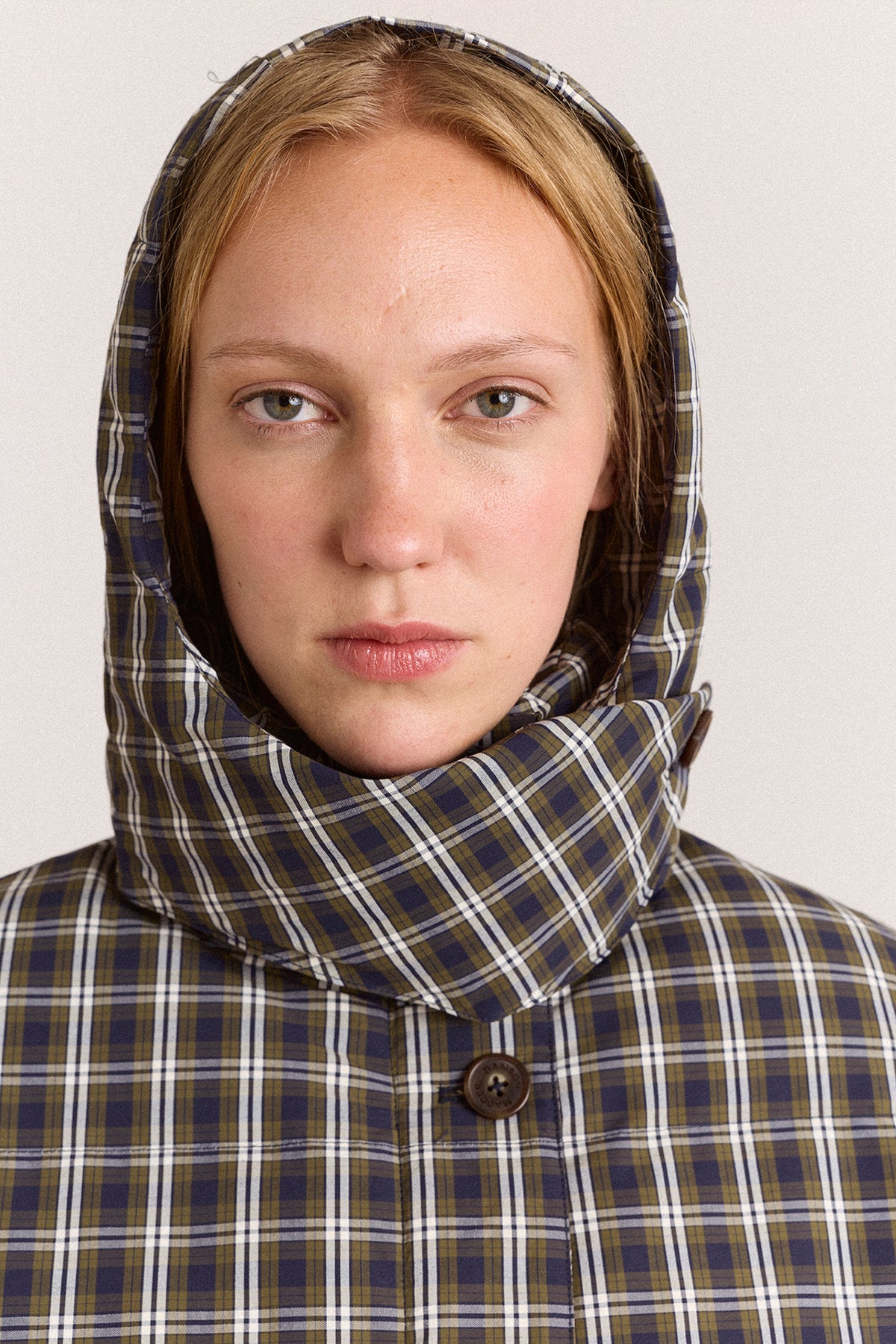 Pearl Hooded Puffer - Lyra Check