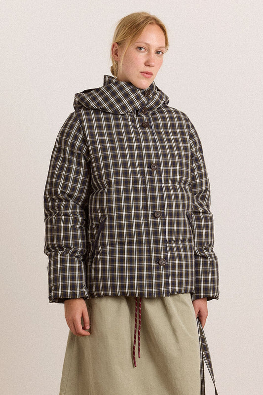 Pearl Hooded Puffer - Lyra Check