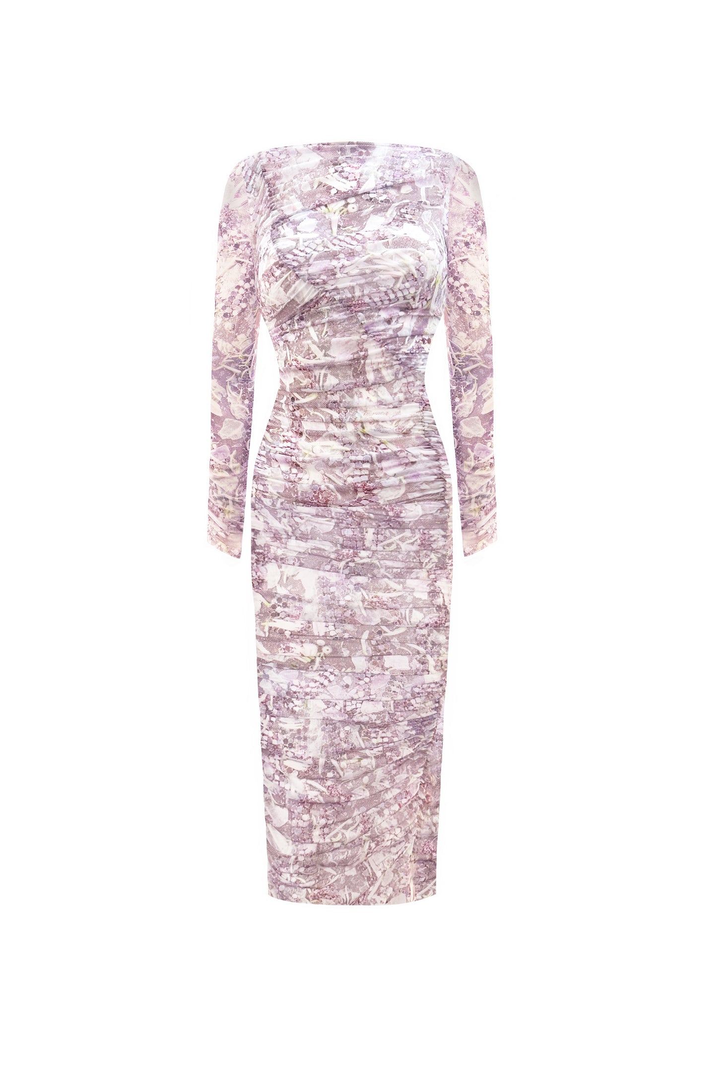 Wave Dress in Pink Seashell
