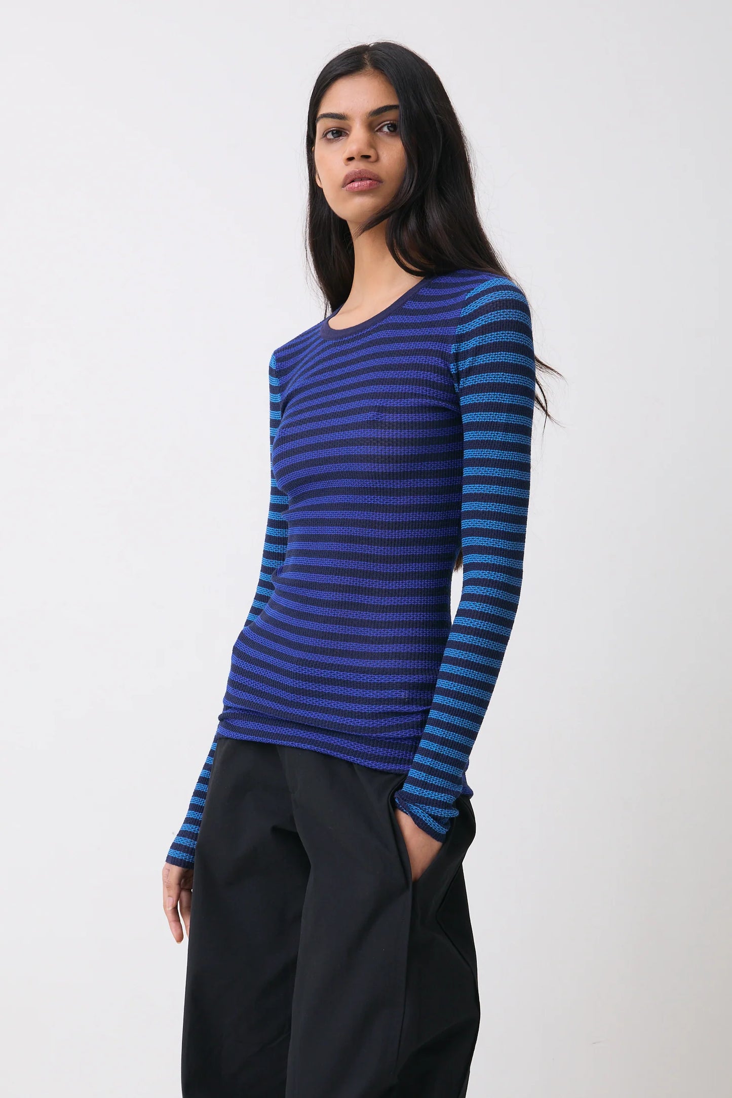 Elise Stripe Long Sleeve Top