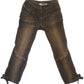 Cut - Out Embellished Denim Capri Jeans