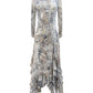 The Butterfly Dress in Silver Current