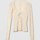 Rubi Cardigan Beige Floral Lace