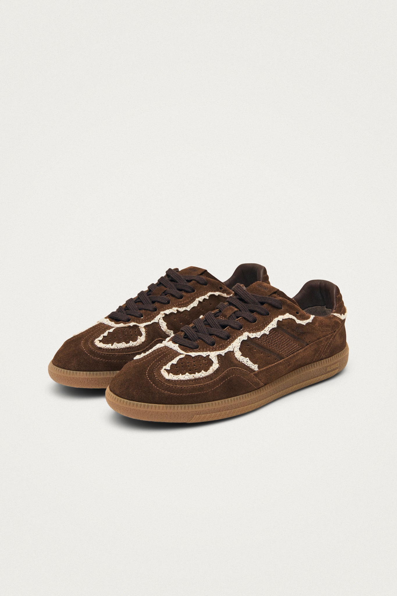 Tb.490 Crochet Chocolate Leather Sneakers