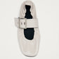 Sarea Cream Leather Ballet Flats
