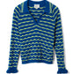 Silvia Polo Jumper - Blue/Mint