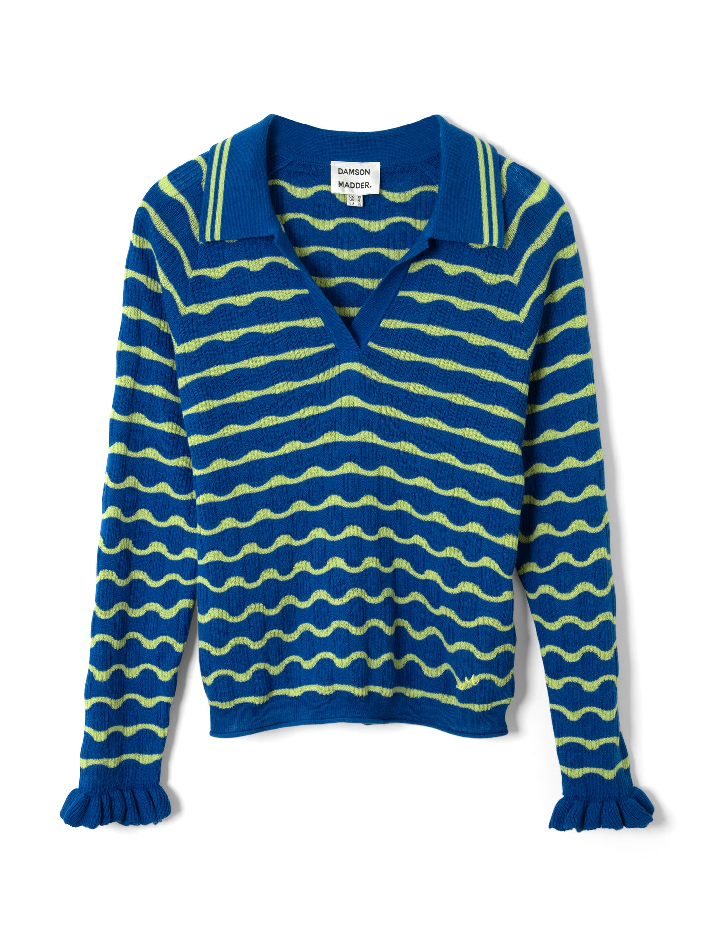 Silvia Polo Jumper - Blue/Mint