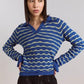 Silvia Polo Jumper - Blue/Mint