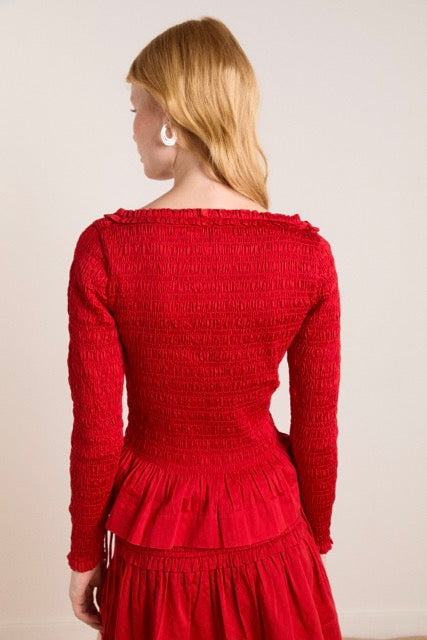 Suri Shirred Blouse