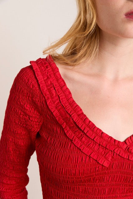 Suri Shirred Blouse