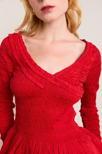 Suri Shirred Blouse