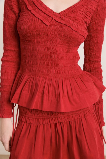 Suri Shirred Blouse