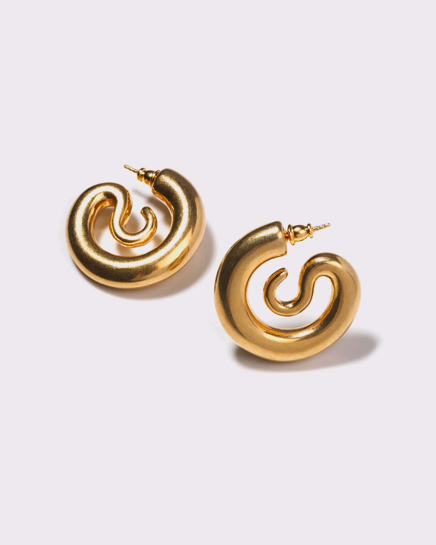 Serpent Hoops Small Gold